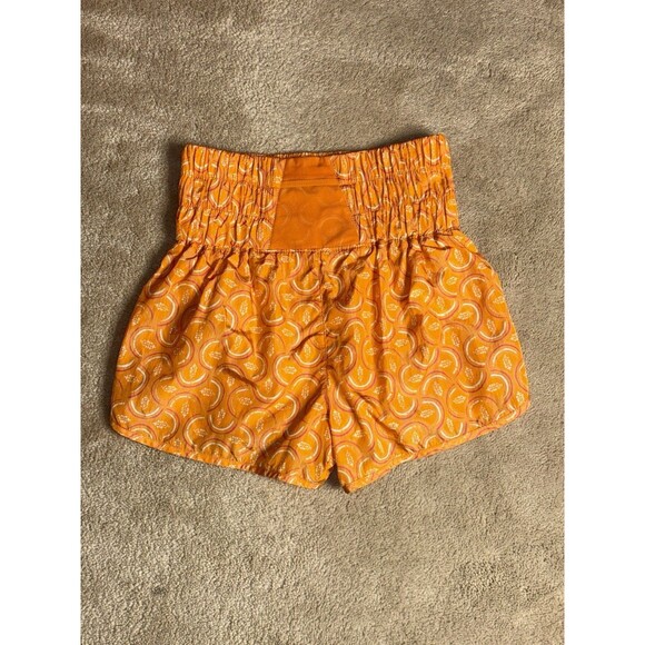 Women’s S- Free People Movement Shorts Orange - Picture 2 of 4